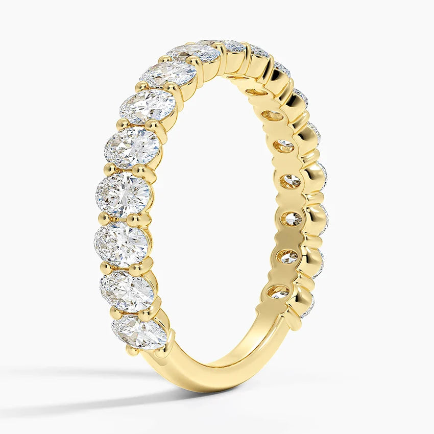 Oval Three-Quarter Coverage Lab Diamond Ring