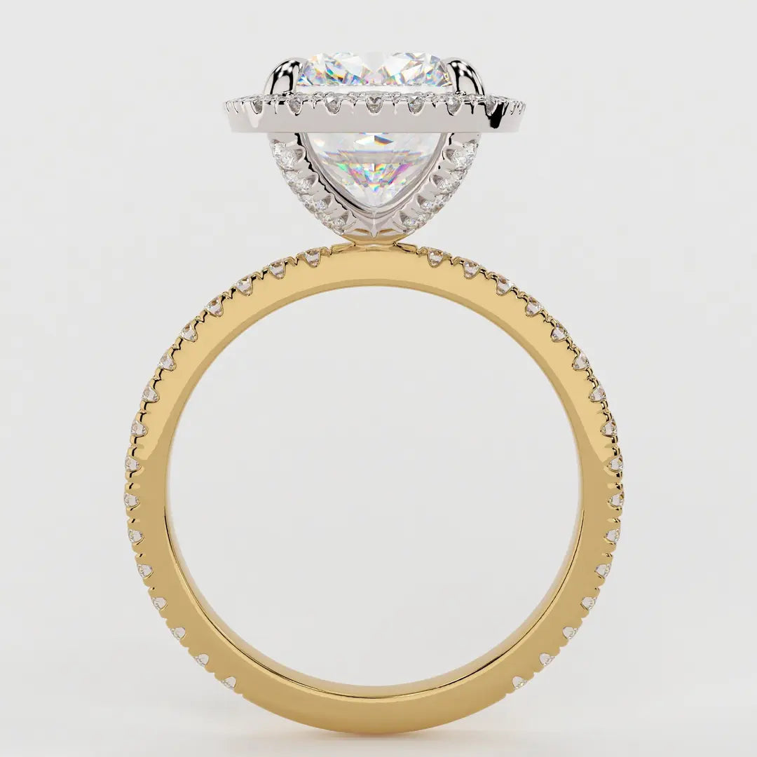 Yaalta Halo Cushion Engagement Ring