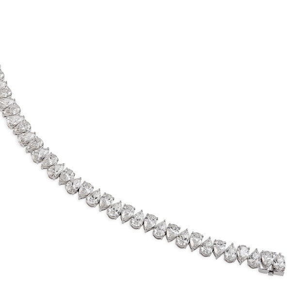Reverse Pear Tennis Bracelet