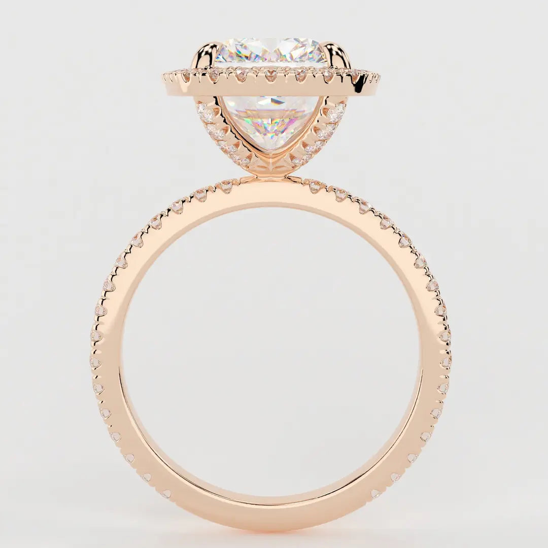 Yaalta Halo Cushion Engagement Ring