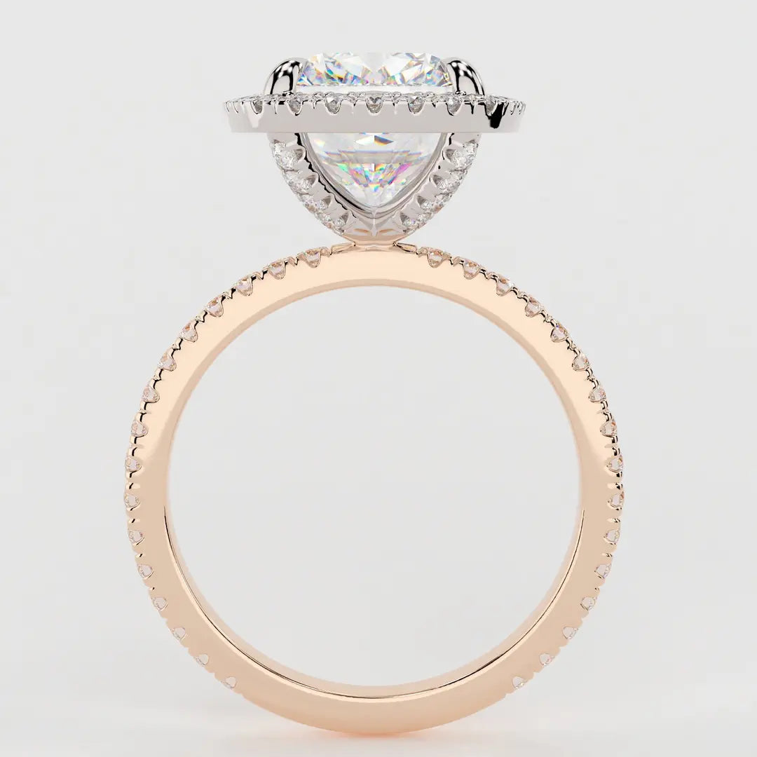 Yaalta Halo Cushion Engagement Ring