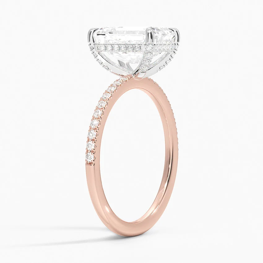 Yaalta Pavè Emerald Engagement Ring