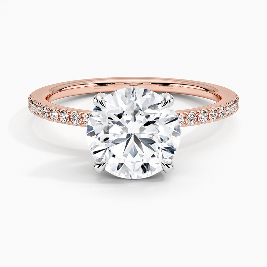 Yaalta Pavè Round Engagement Ring