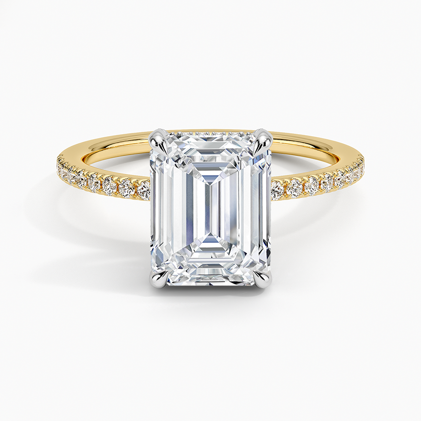 Yaalta Pavè Emerald Engagement Ring
