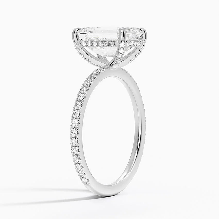 Yaalta Pavè Emerald Engagement Ring