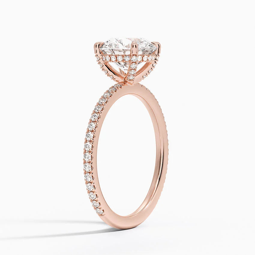 Yaalta Pavè Round Engagement Ring