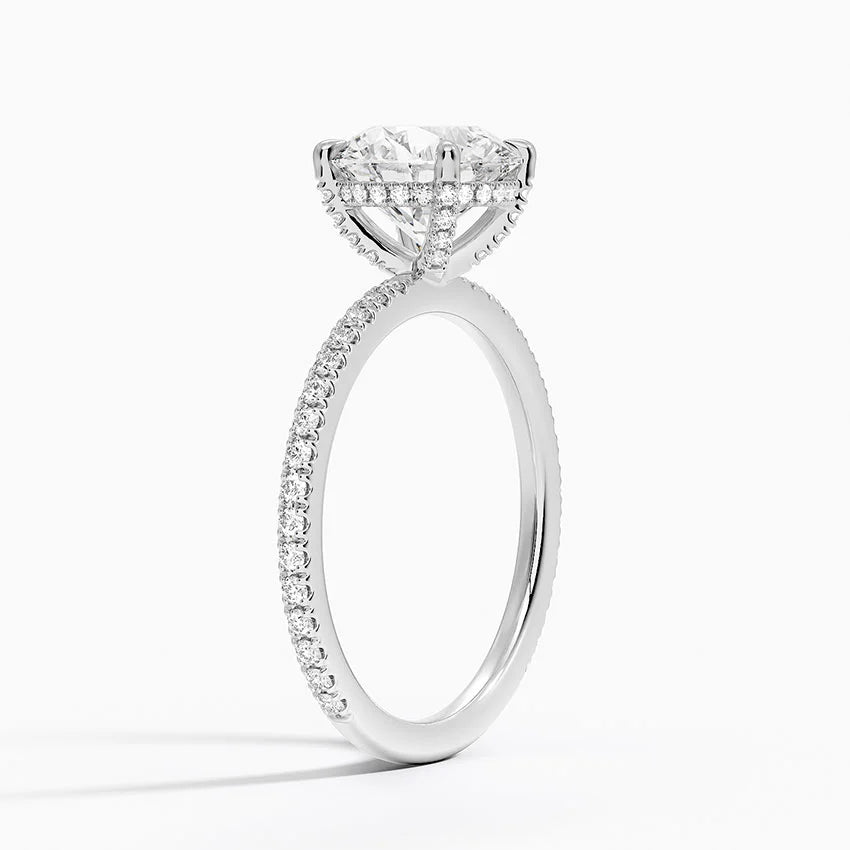 Yaalta Pavè Round Engagement Ring