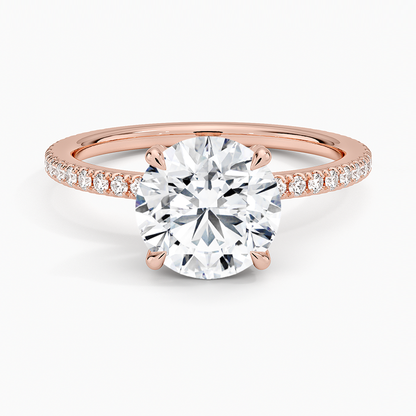 Yaalta Pavè Round Engagement Ring