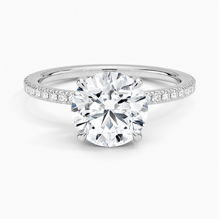 Yaalta Pavè Round Engagement Ring