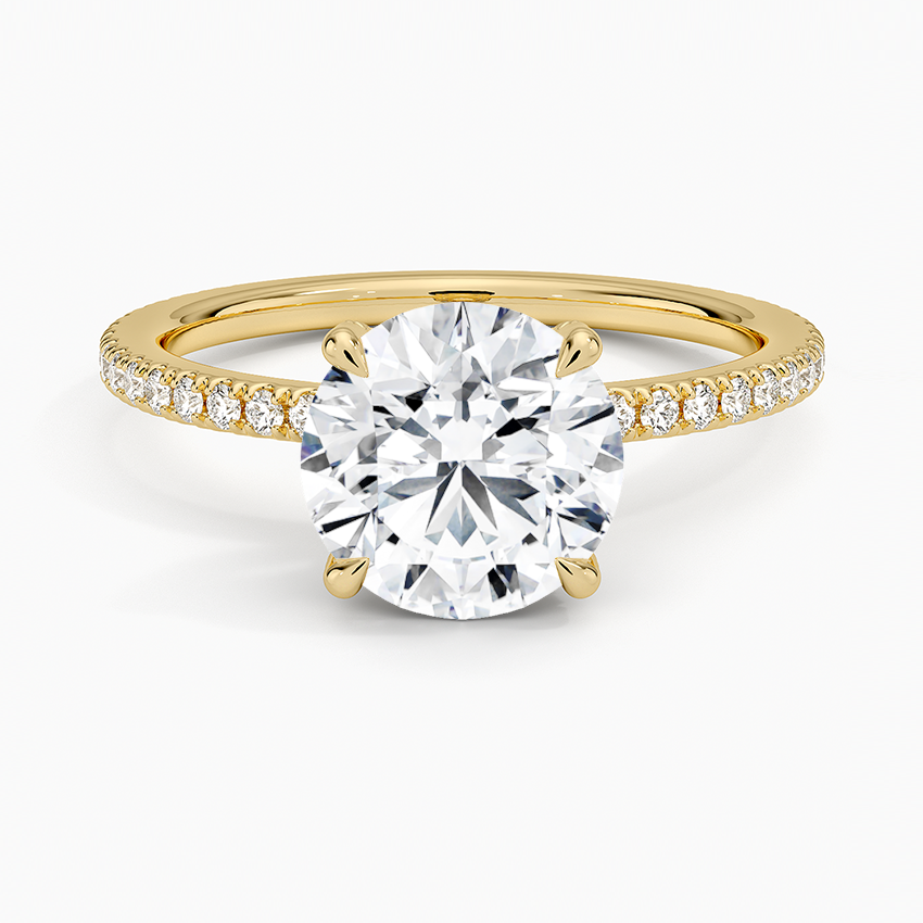 Yaalta Pavè Round Engagement Ring