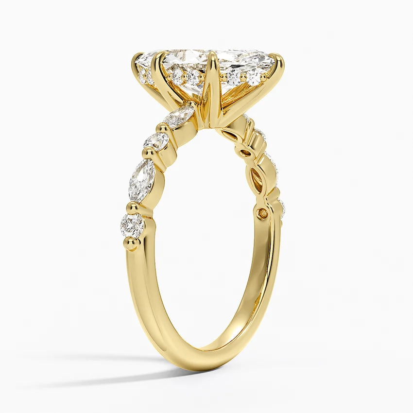 Ijoye Half-Coverage Diamond Ring