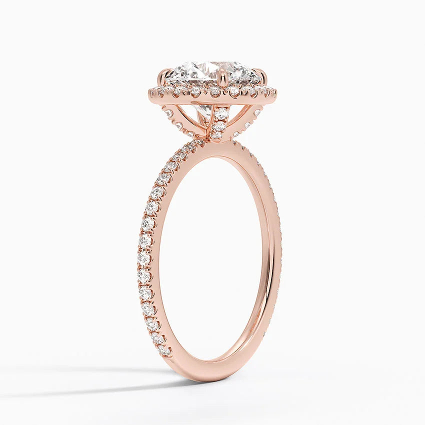 Yaalta Halo Round Engagement Ring