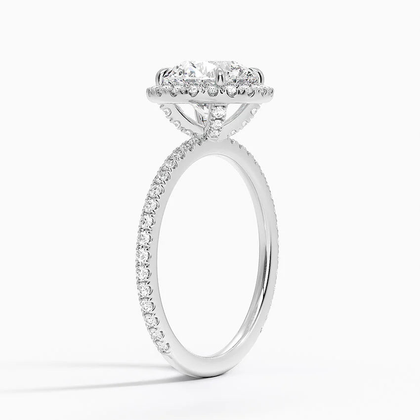Yaalta Halo Round Engagement Ring
