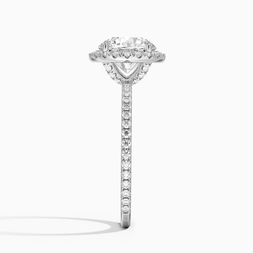 Yaalta Halo Round Engagement Ring