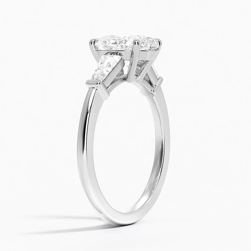 Tapered Baguette Three Stone Diamond Ring