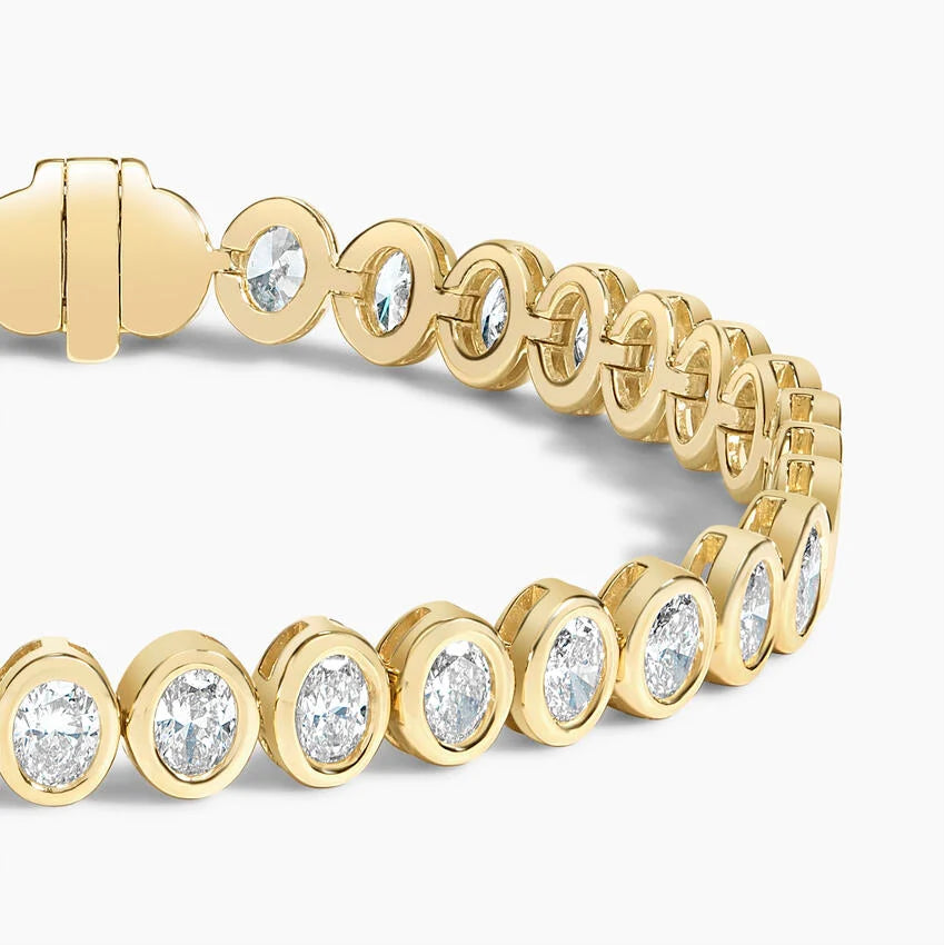 Oval Bezel Tennis Bracelet
