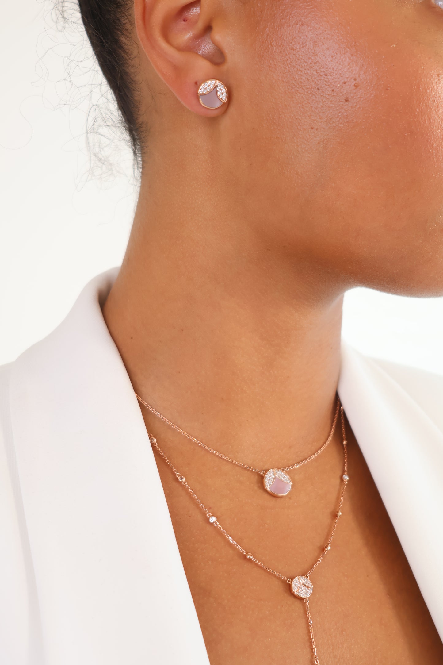 Yaara Pink Mother Of Pearl Earring