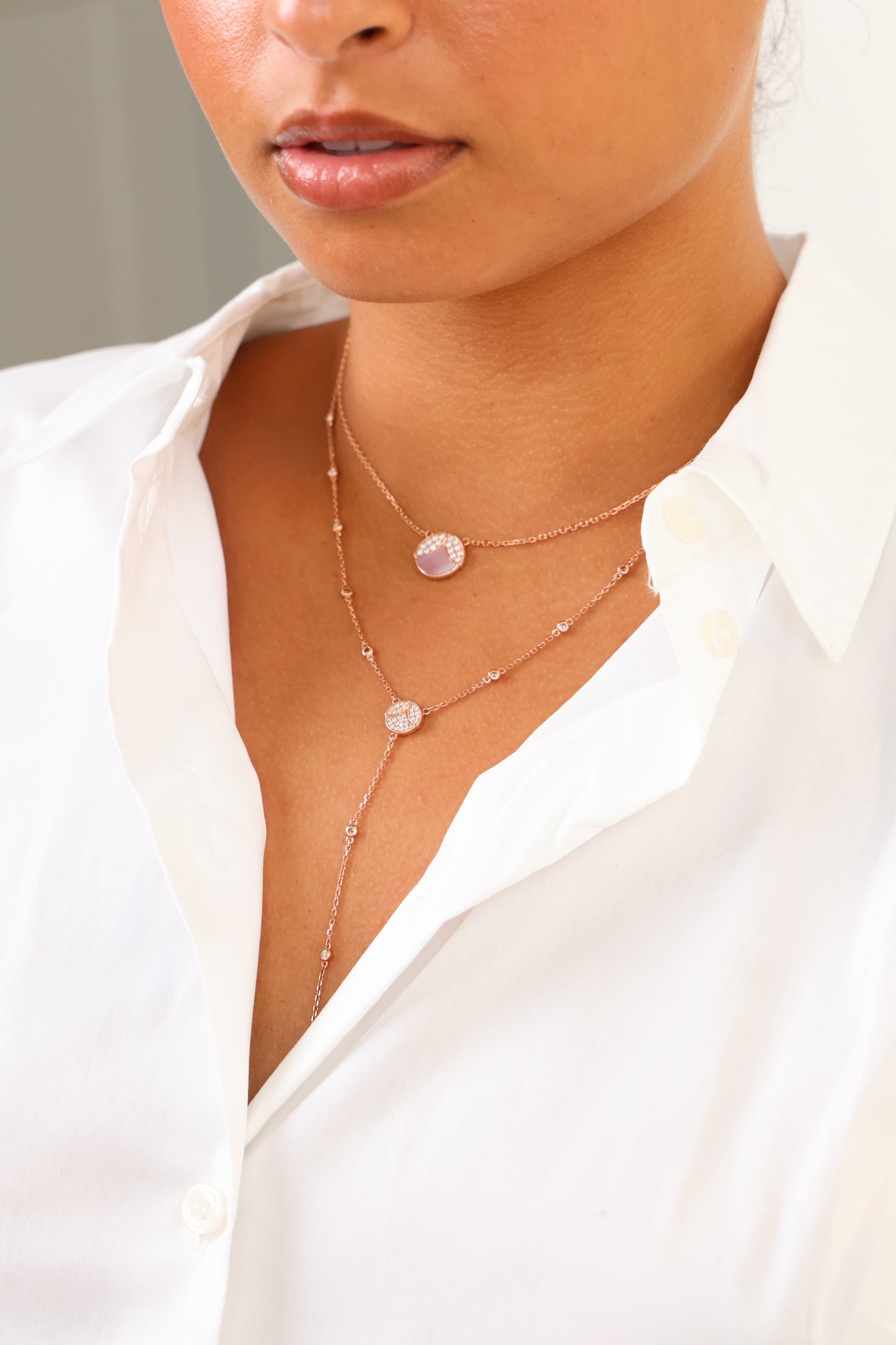 Yaara Reversible MOP Necklace