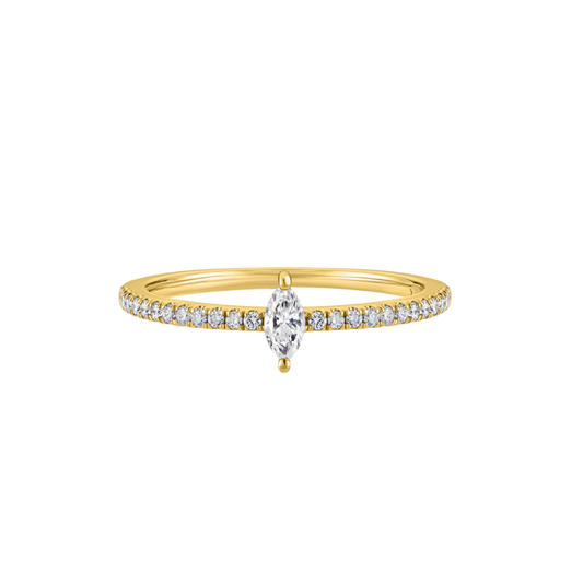 Marquise Diamond Pavé Diamond Band