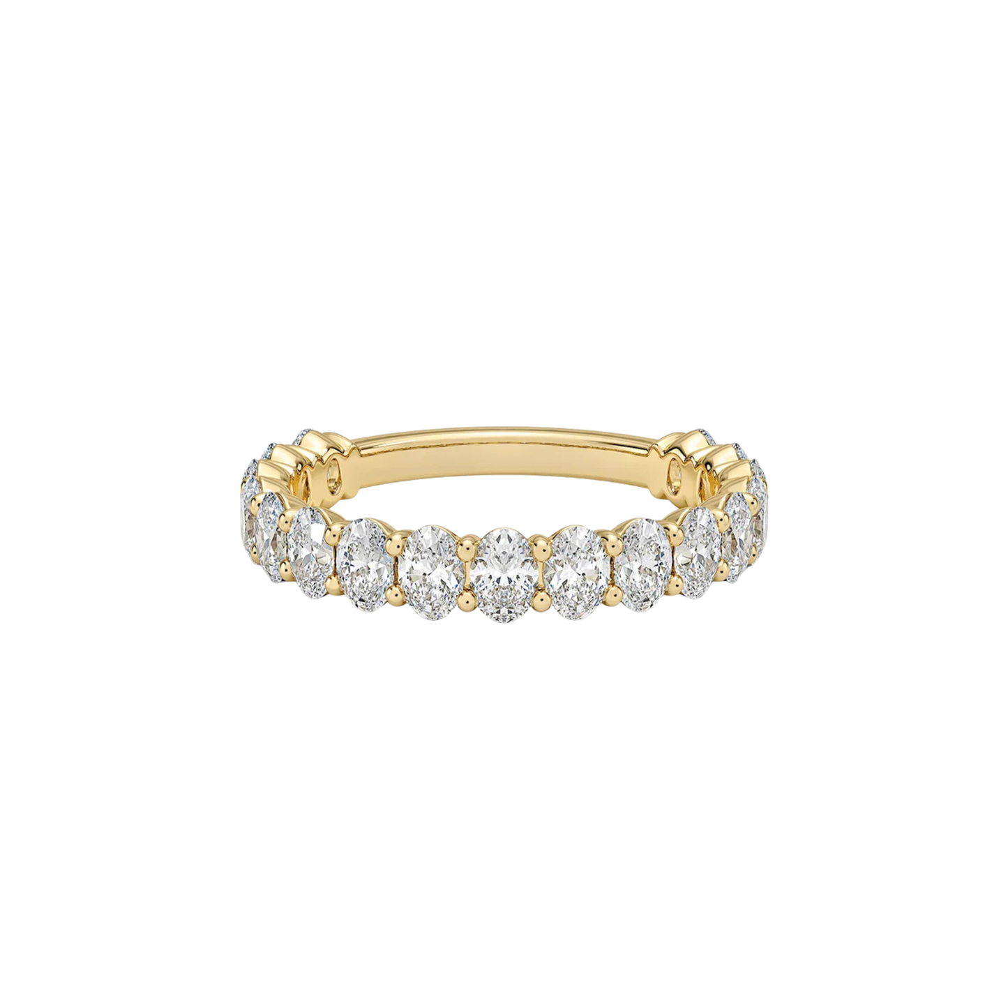 Oval Three-Quarter Coverage Lab Diamond Ring