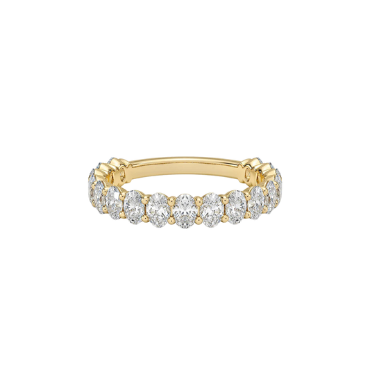 Oval Three-Quarter Coverage Lab Diamond Ring