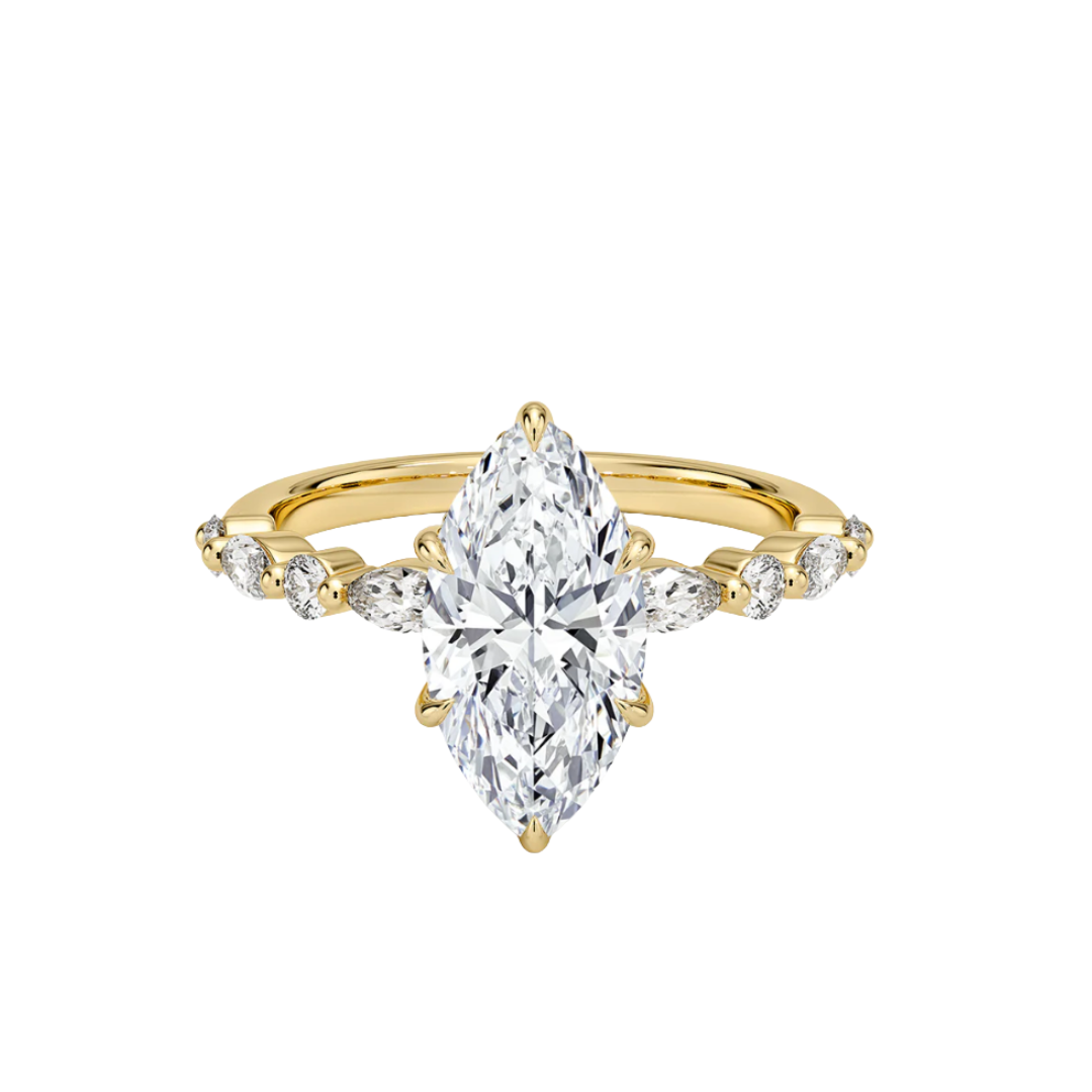 Ijoye Half-Coverage Diamond Ring