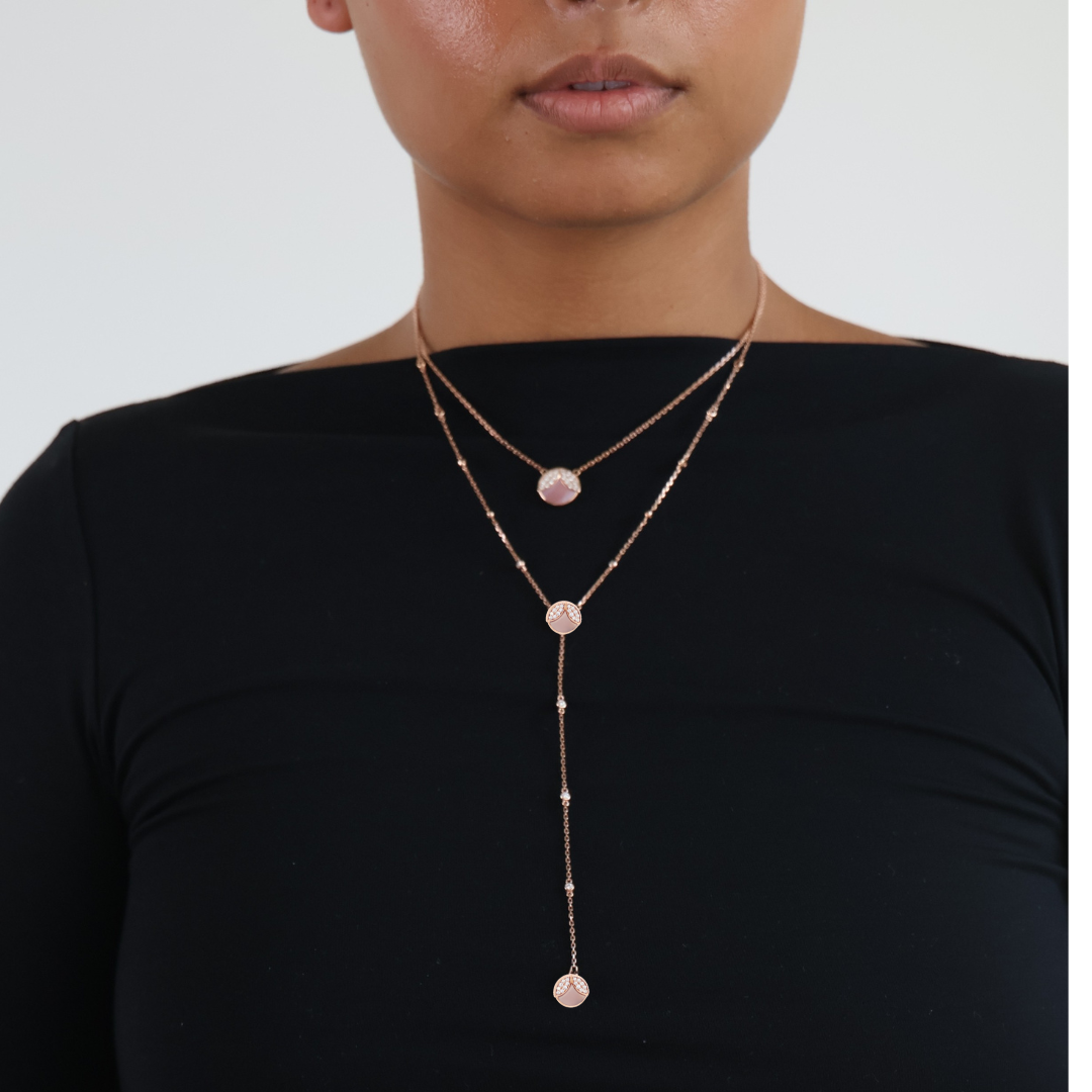 Yaara Lariat Reversible MOP Necklace