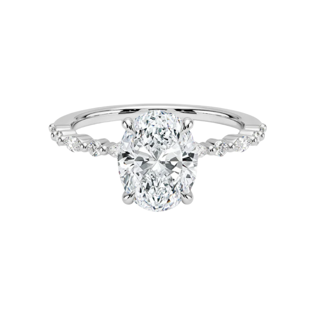 Ijoye Half-Coverage Diamond Ring