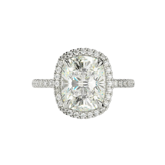 Yaalta Halo Cushion Engagement Ring