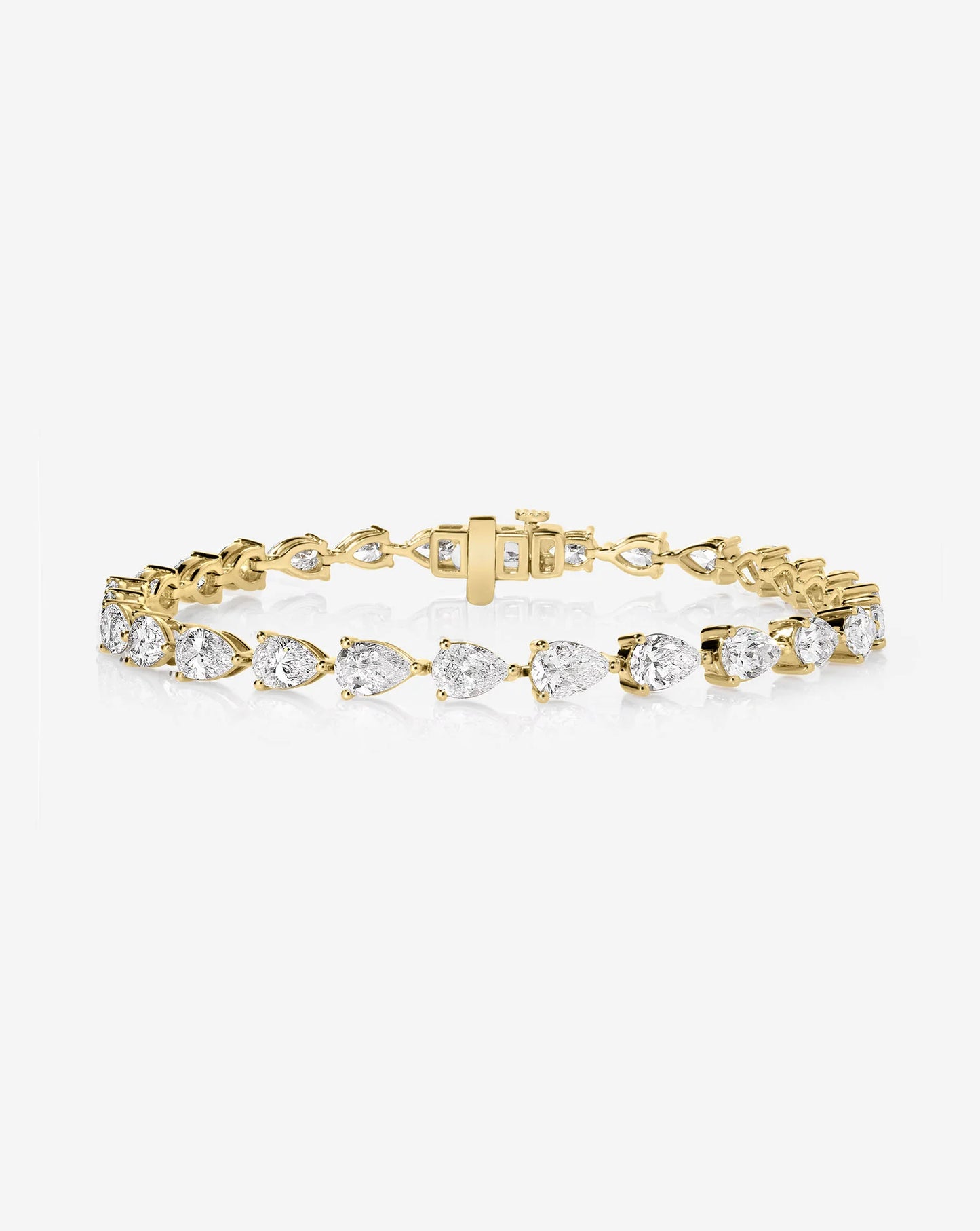 Classic East West Pear Tennis Bracelet
