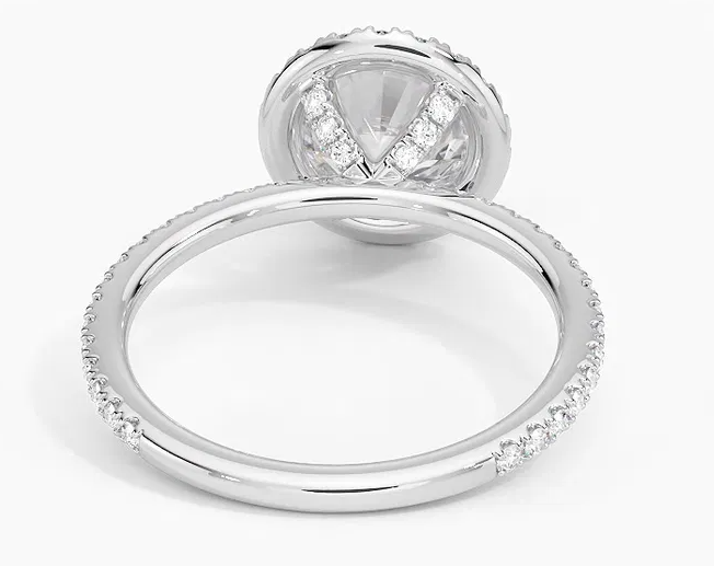 Yaalta Halo Round Engagement Ring