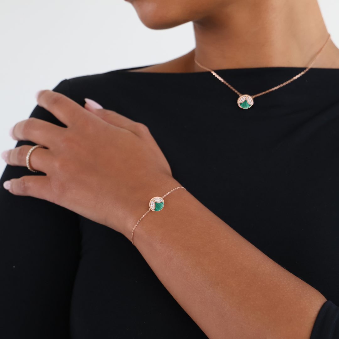Single Pendant Yaara Malachite Bracelet