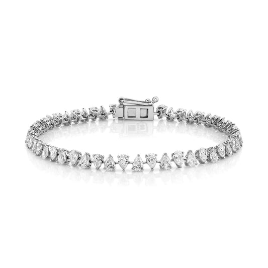Reverse Pear Tennis Bracelet