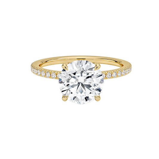 Yaalta Pavè Round Engagement Ring